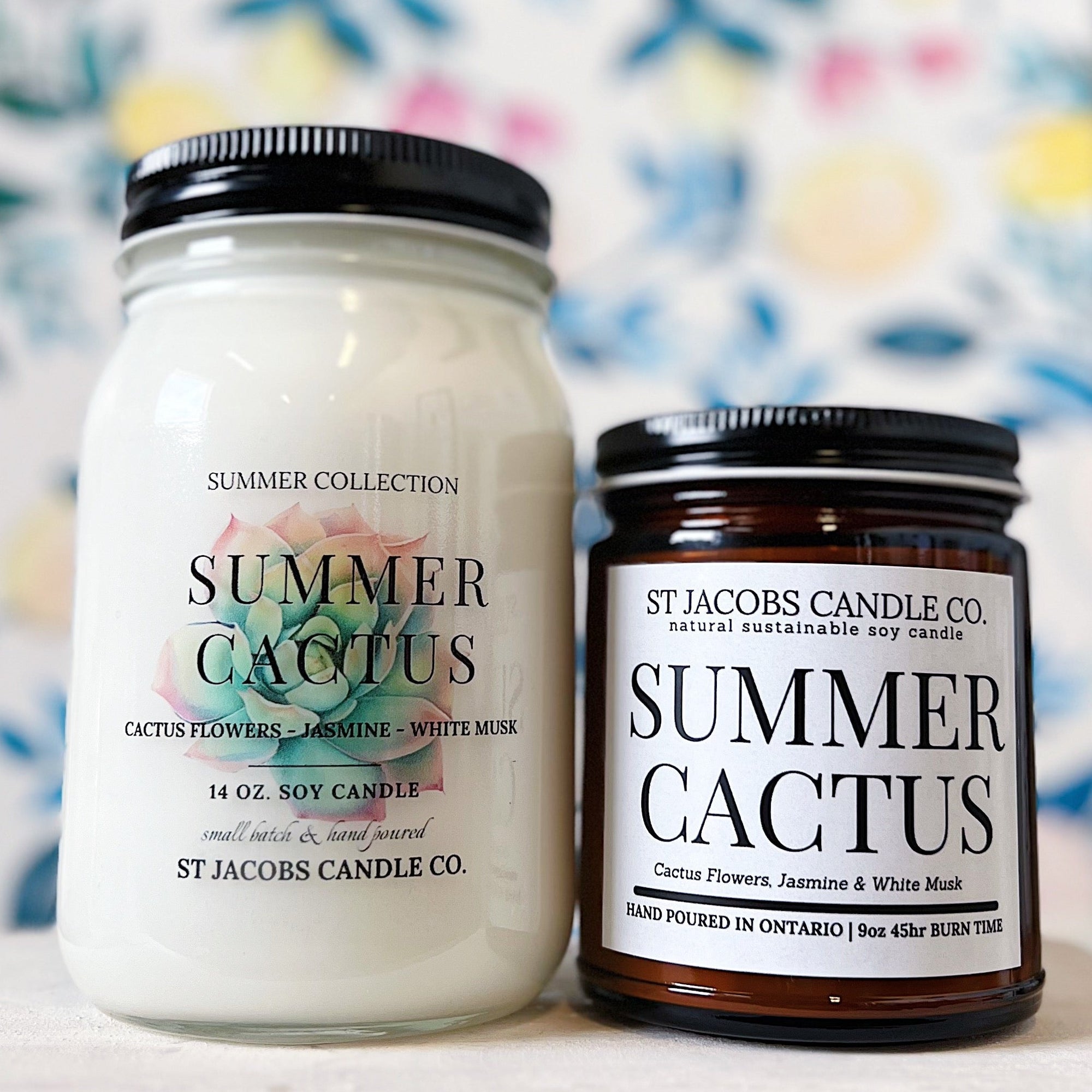 Summer Cactus Natural Soy Candle - Summer '24 Collection