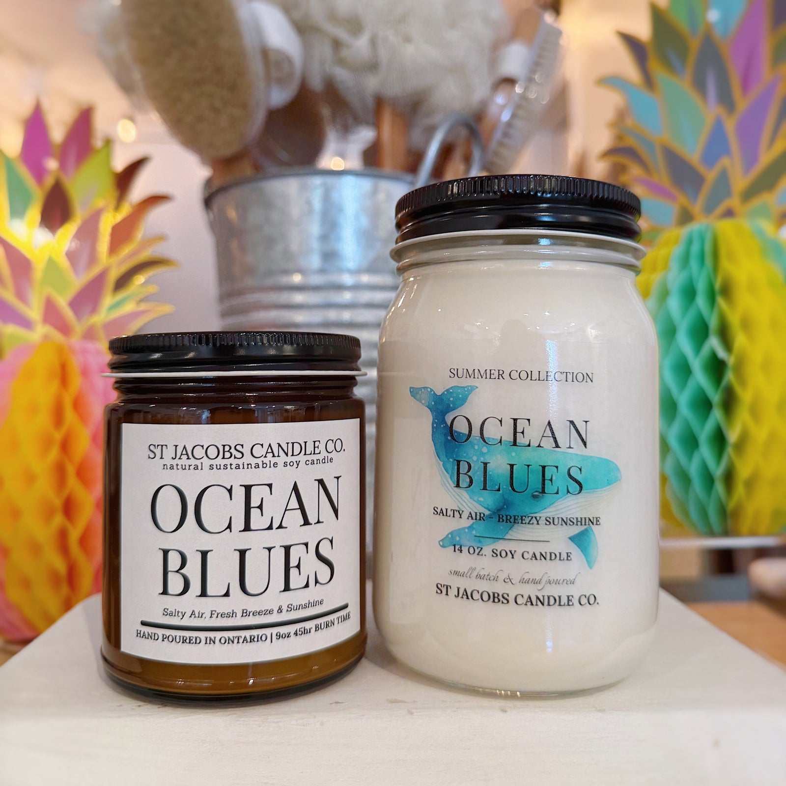 Ocean Blues Natural Soy Candle - Summer '25 Collection
