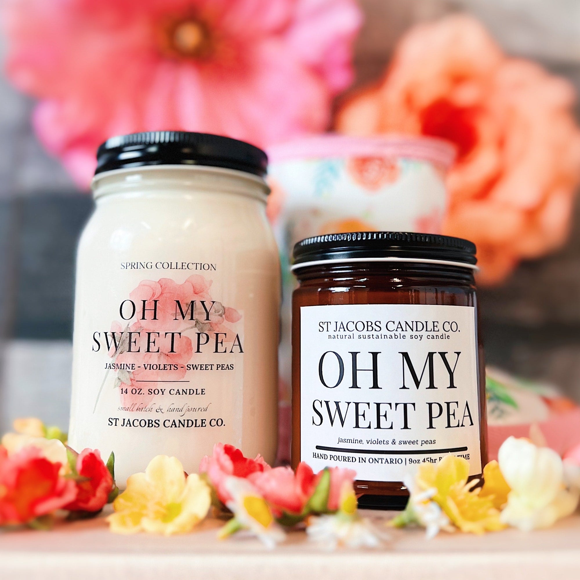 Oh My Sweet Pea Soy Candle- Spring Collection
