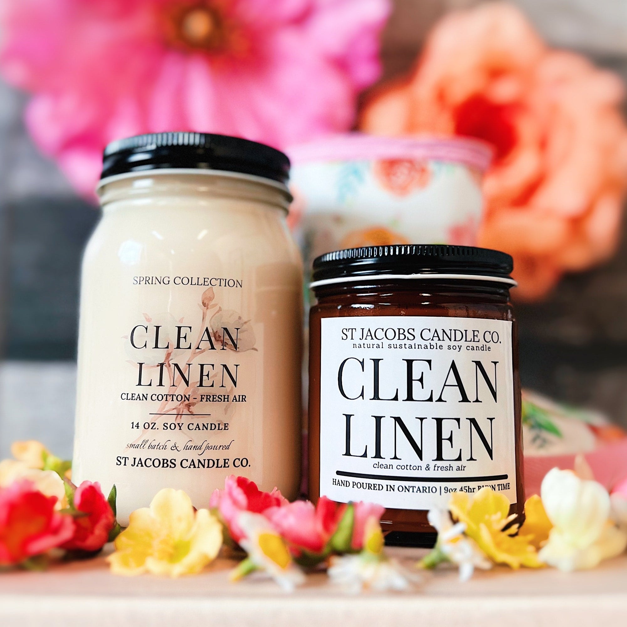 Clean Linen Soy Candle- Spring Collection