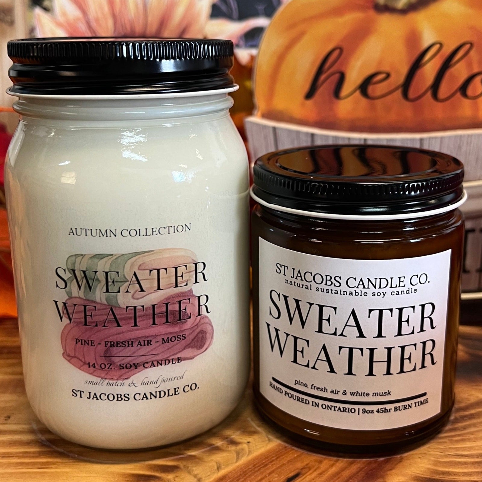 🍂 Fall 2025 Collection 🍂 Sweater Weather Natural Soy Candle