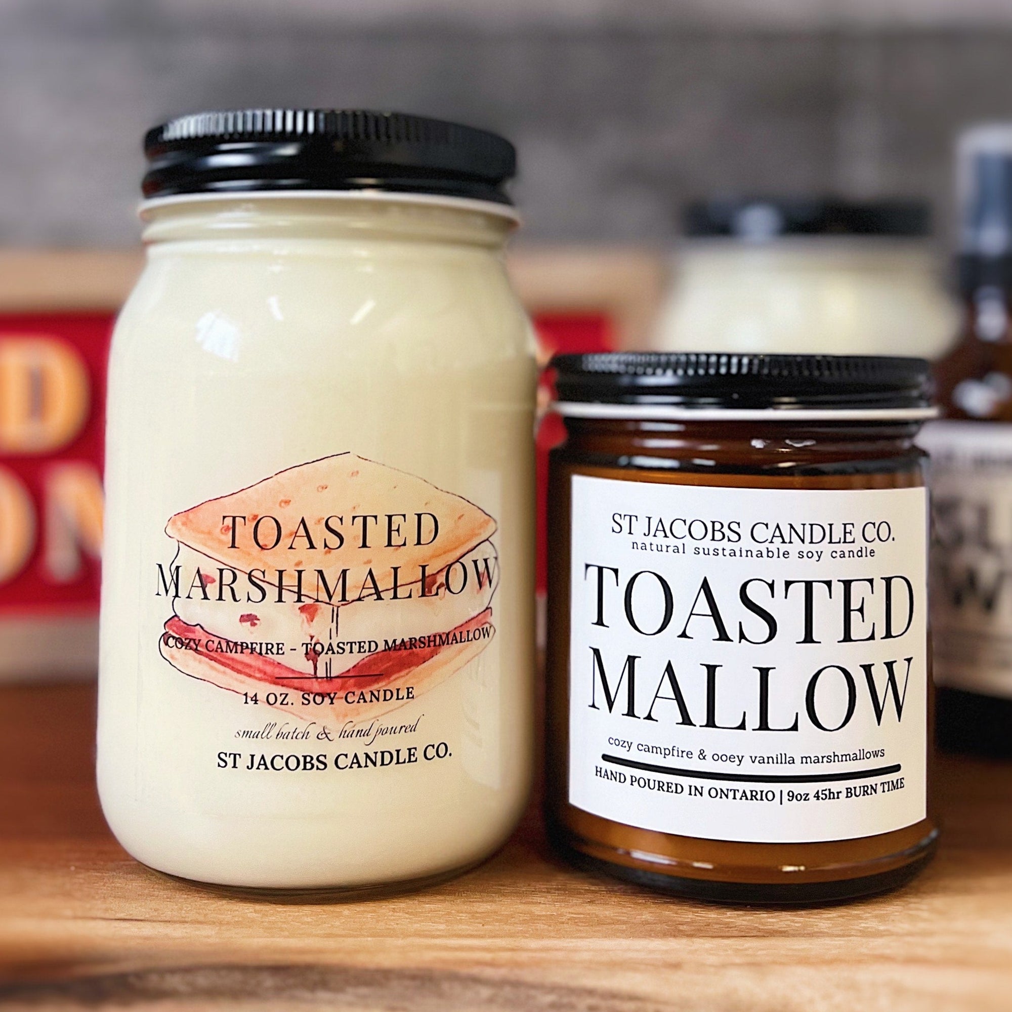 "TOASTED MARSHMALLOW" Natural Soy Candle
