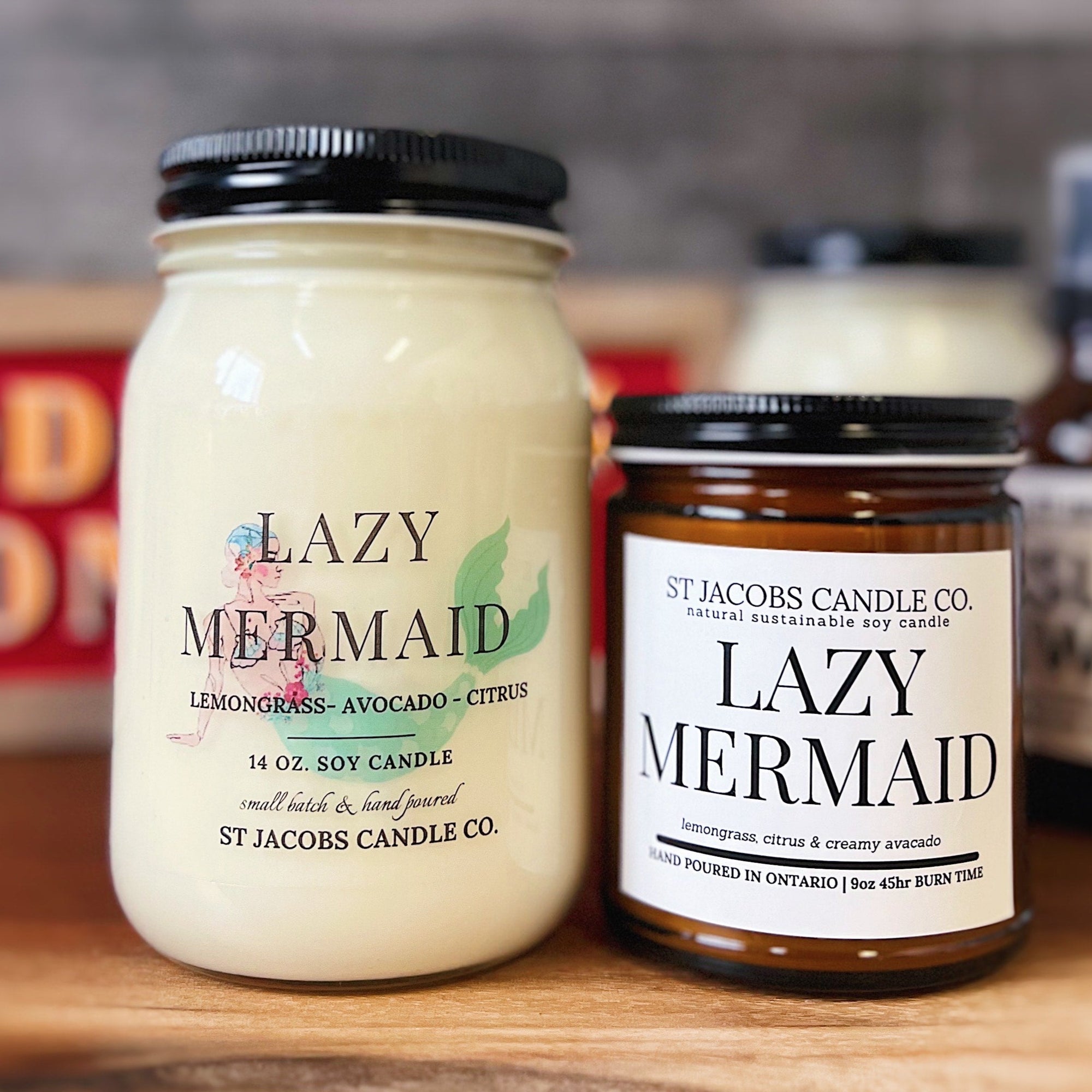"LAZY MERMAID" Natural Soy Candle