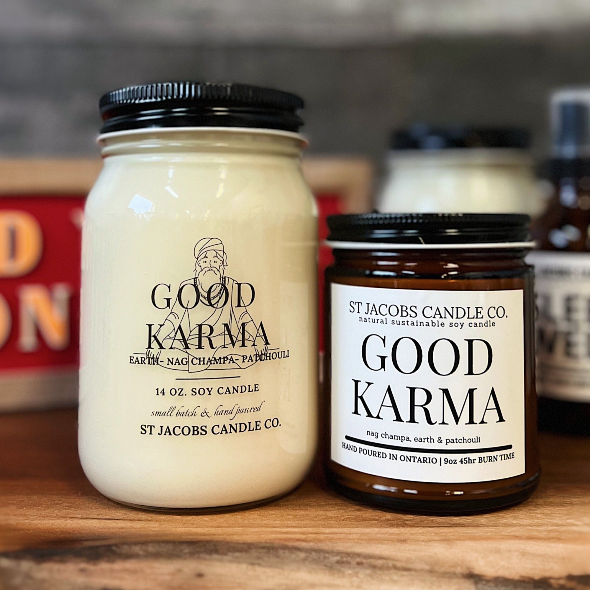 "GOOD KARMA" Natural Soy Wax Candle