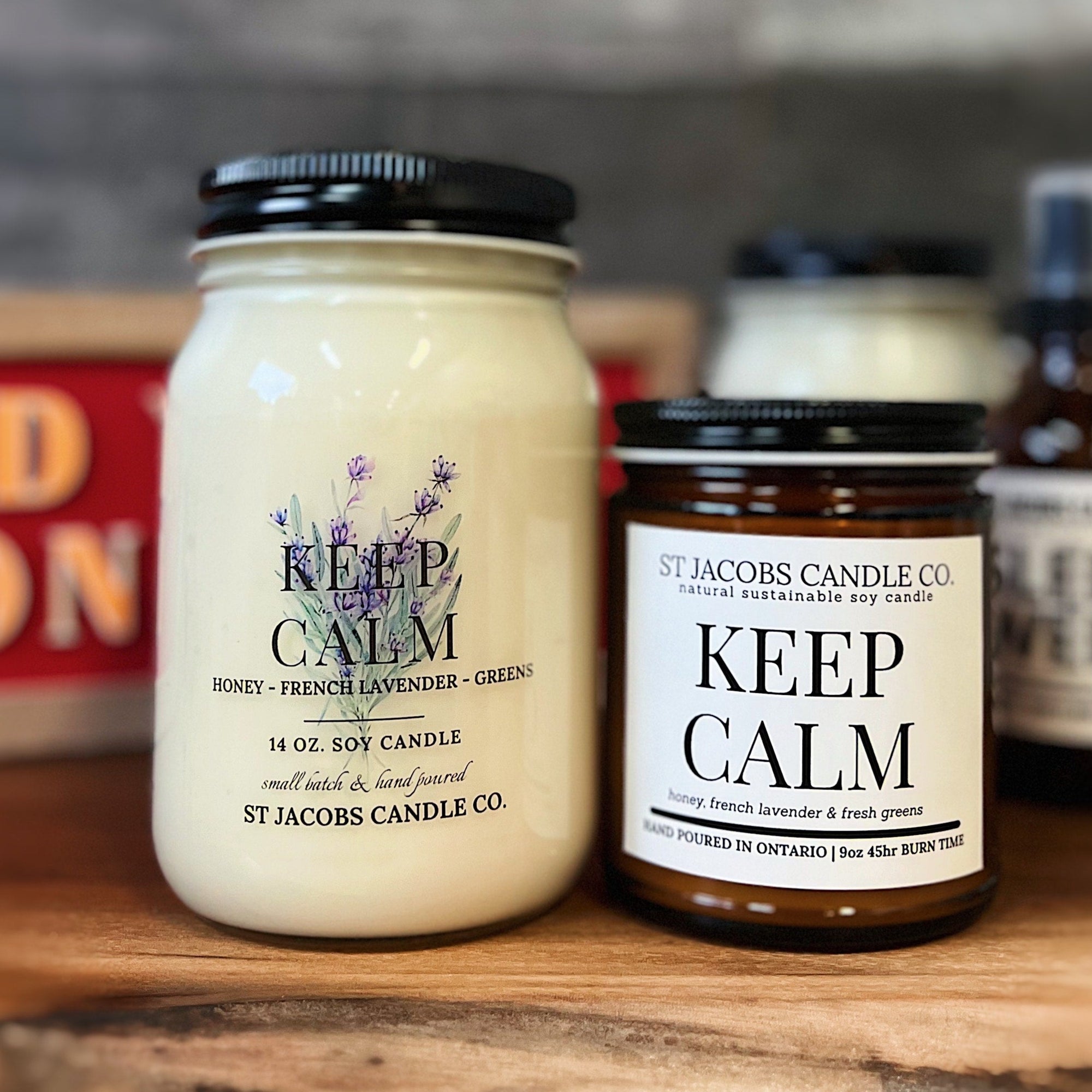 "KEEP CALM" Natural Soy Candle