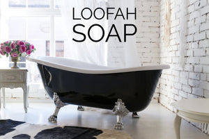 Cleanse, nourish, and scrub all at the same time! Detergent & SLS free, ALL VEGETABLE GLYCERIN soap keeps your skin moisturized and healthy.   The Loofah is a great way to naturally exfoliate dry skin off. Use soap in gentle circular motions on rough skin areas.  Handcrafted in St. Jacobs Ontario